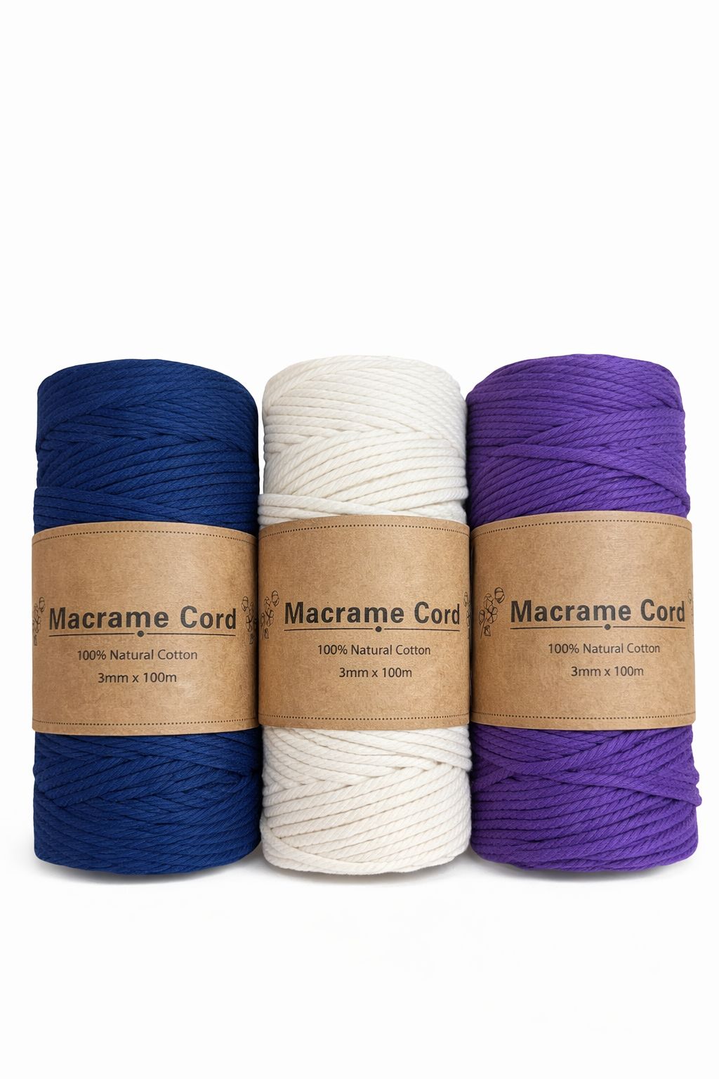 Hilos de Macrame X paquete de 3