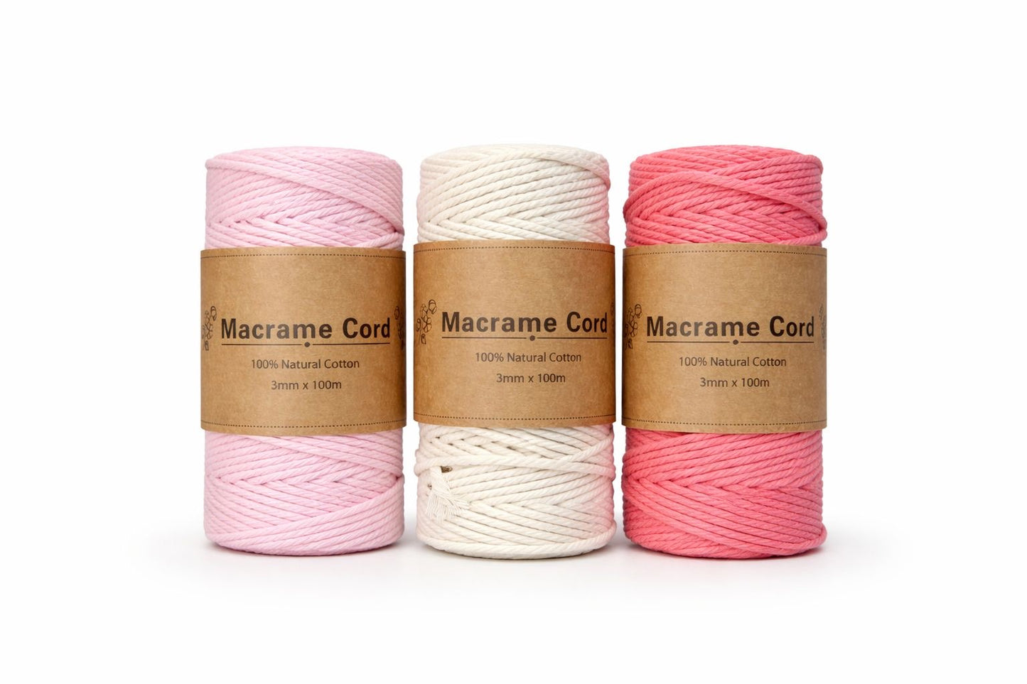 Hilos de Macrame X paquete de 3